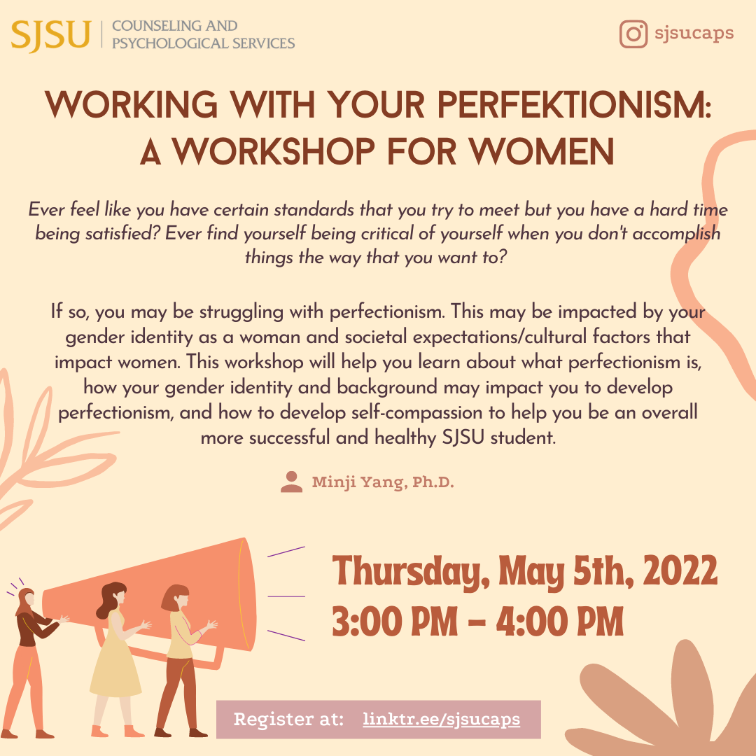 Working with your perfectionism: A Workshop for Women